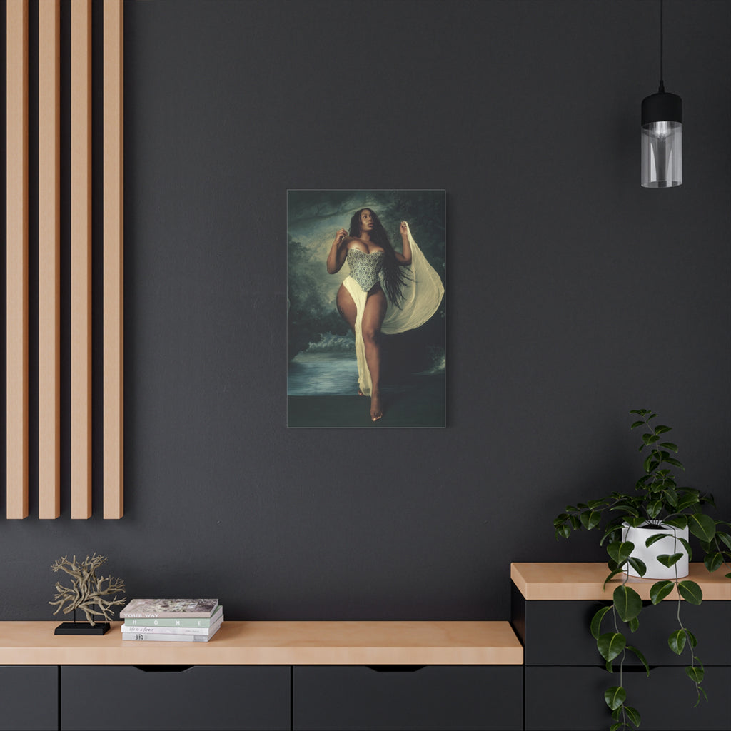 Goddess by the Sea Matte Stretched Canvas v2