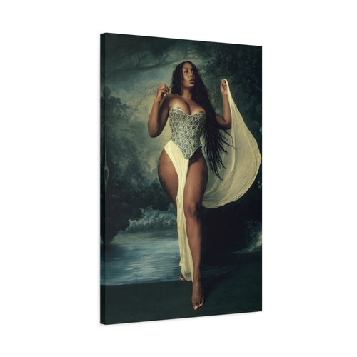 Goddess by the Sea Matte Stretched Canvas v2
