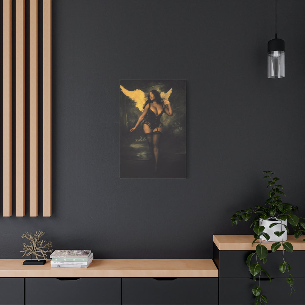 Yearning Angel Stretched Canvas