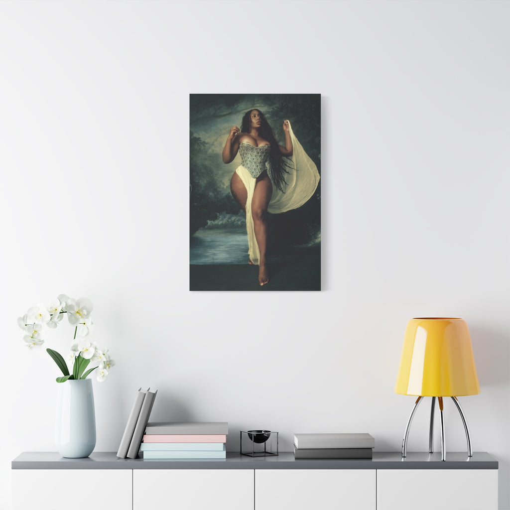 Goddess by the Sea Matte Stretched Canvas v2