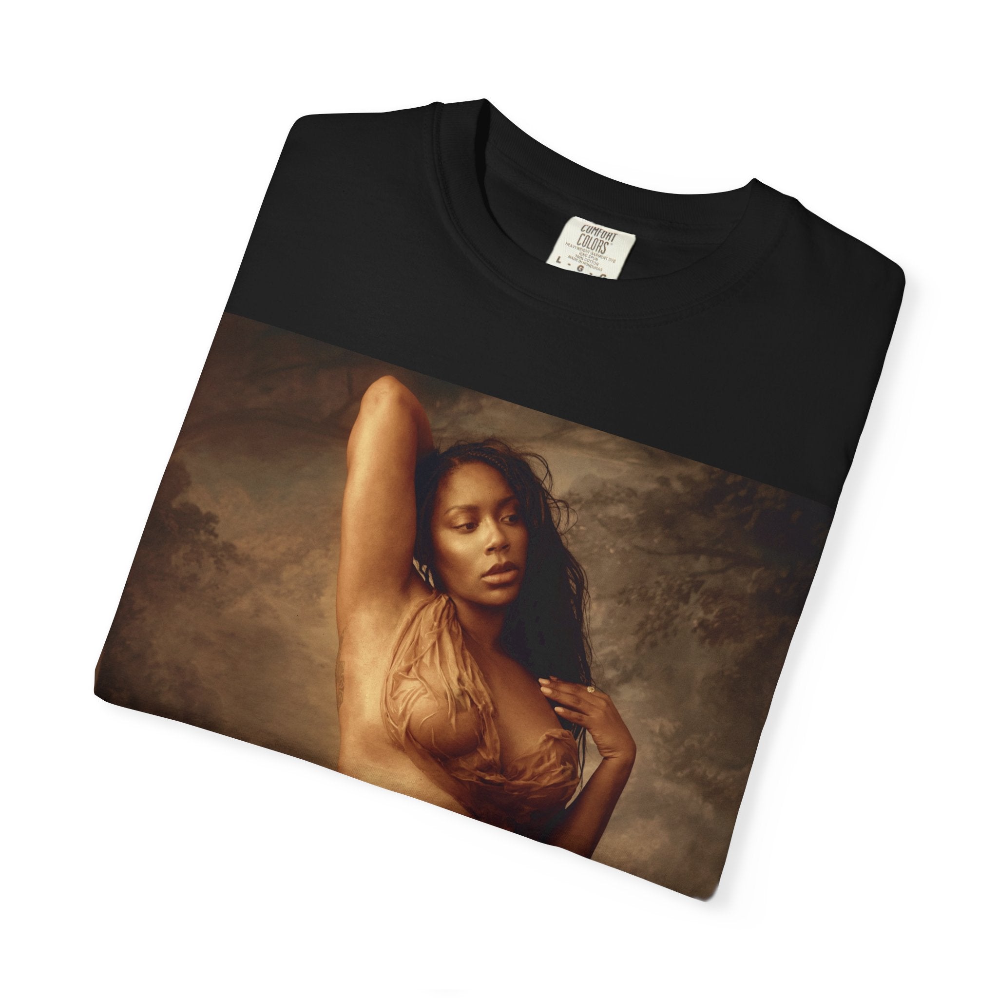 Charlotte Draped Unisex Garment-Dyed T-shirt