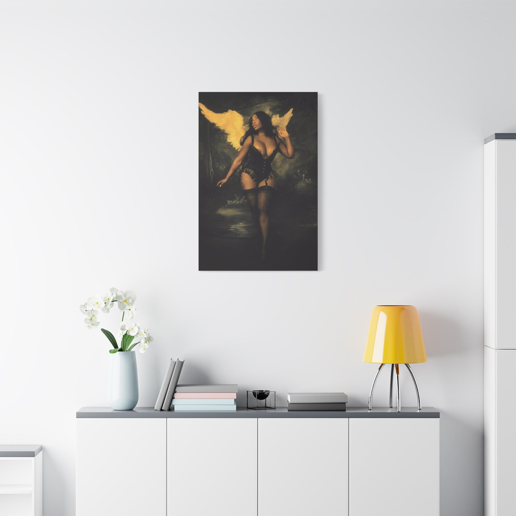 Yearning Angel Stretched Canvas