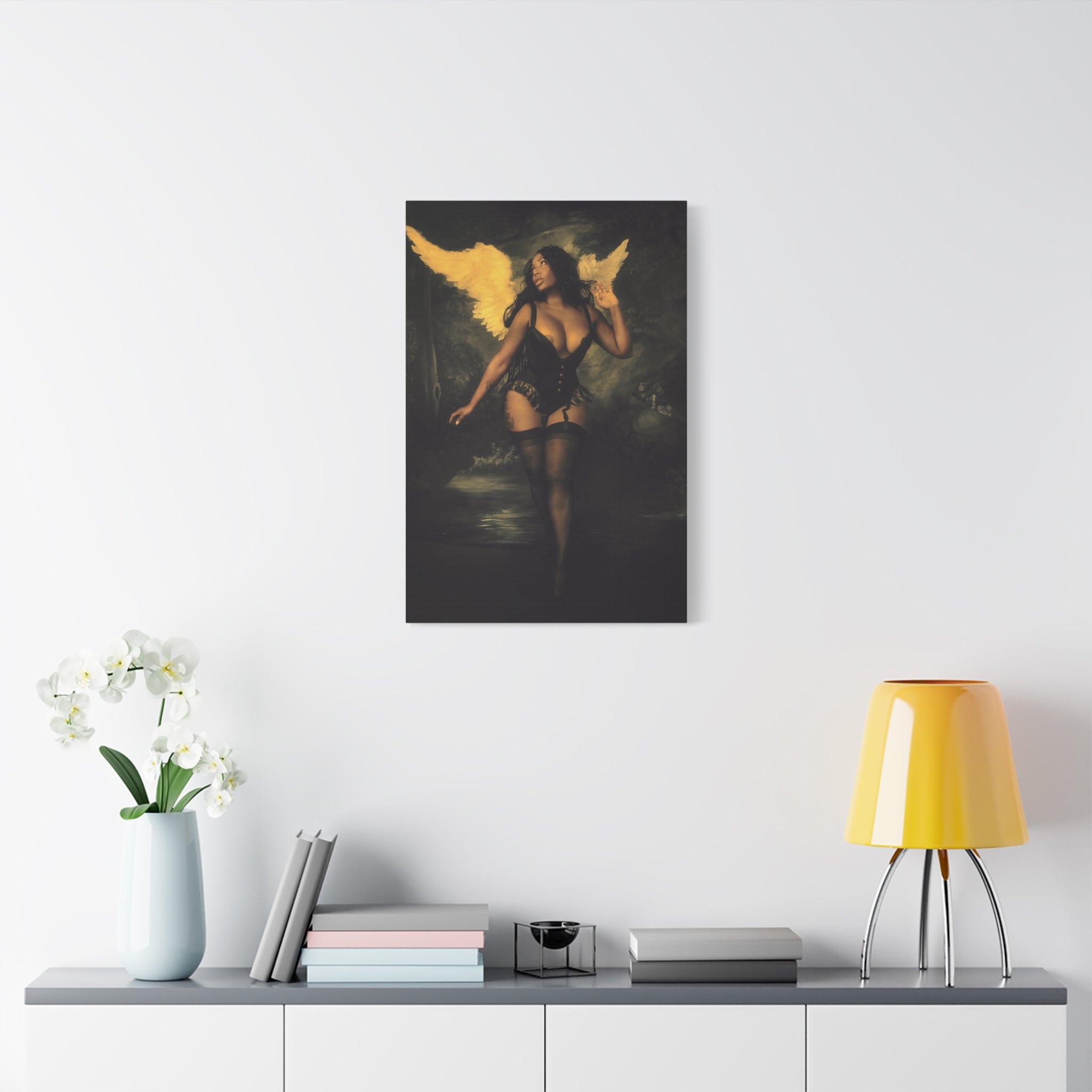 Yearning Angel Stretched Canvas